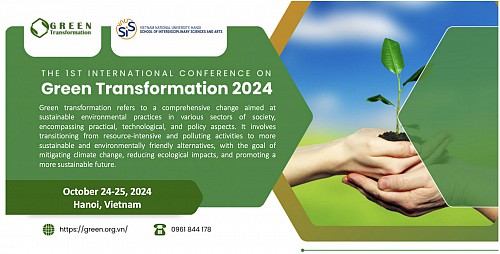 The announcement of the international conference on Green Transformation 2024